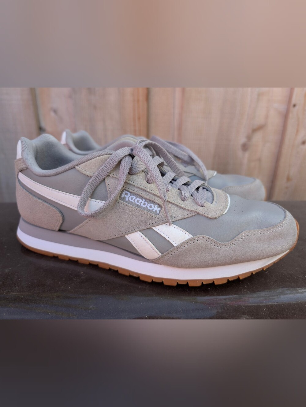 Reebok Classic Harman Run Men's Sneaker in Light Gray and White